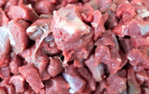 Pedazos de carne llena de proteína animal.