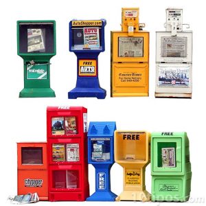 Diferentes tipos de maquinas para vender periódico