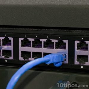 Cable de ethernet conectado